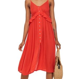 Topshop Button-up Cover-up Dress